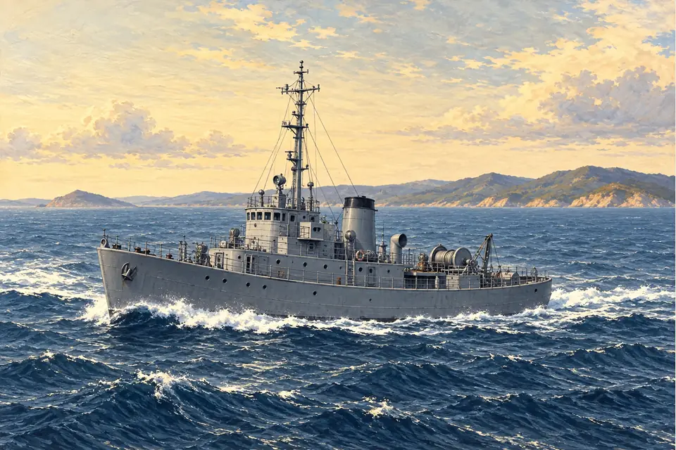 Illustration of an auxiliary ocean tug.