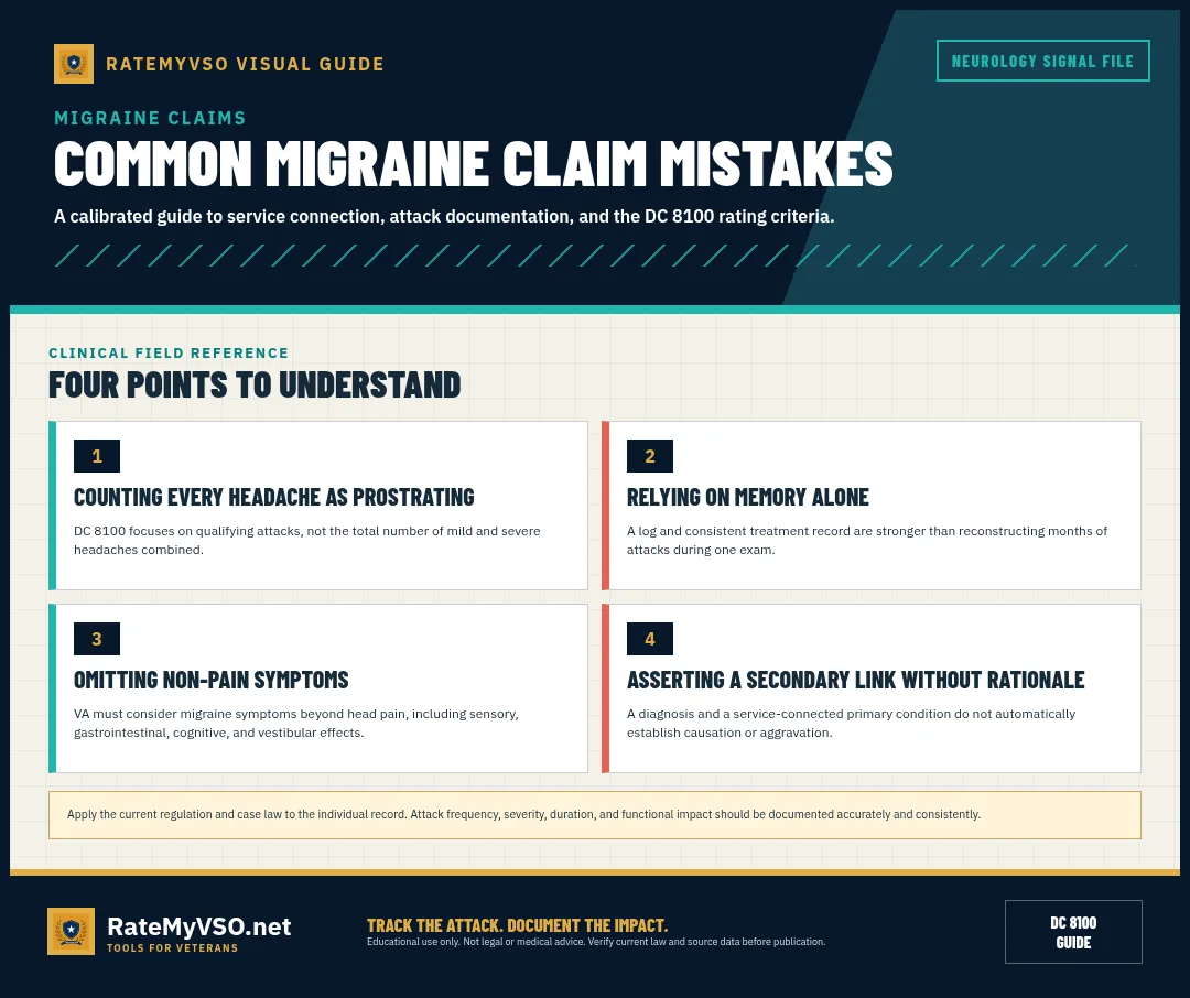 Four common documentation and nexus mistakes.